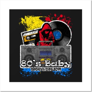 80's Baby Retro Hip Hop T Shirt Posters and Art